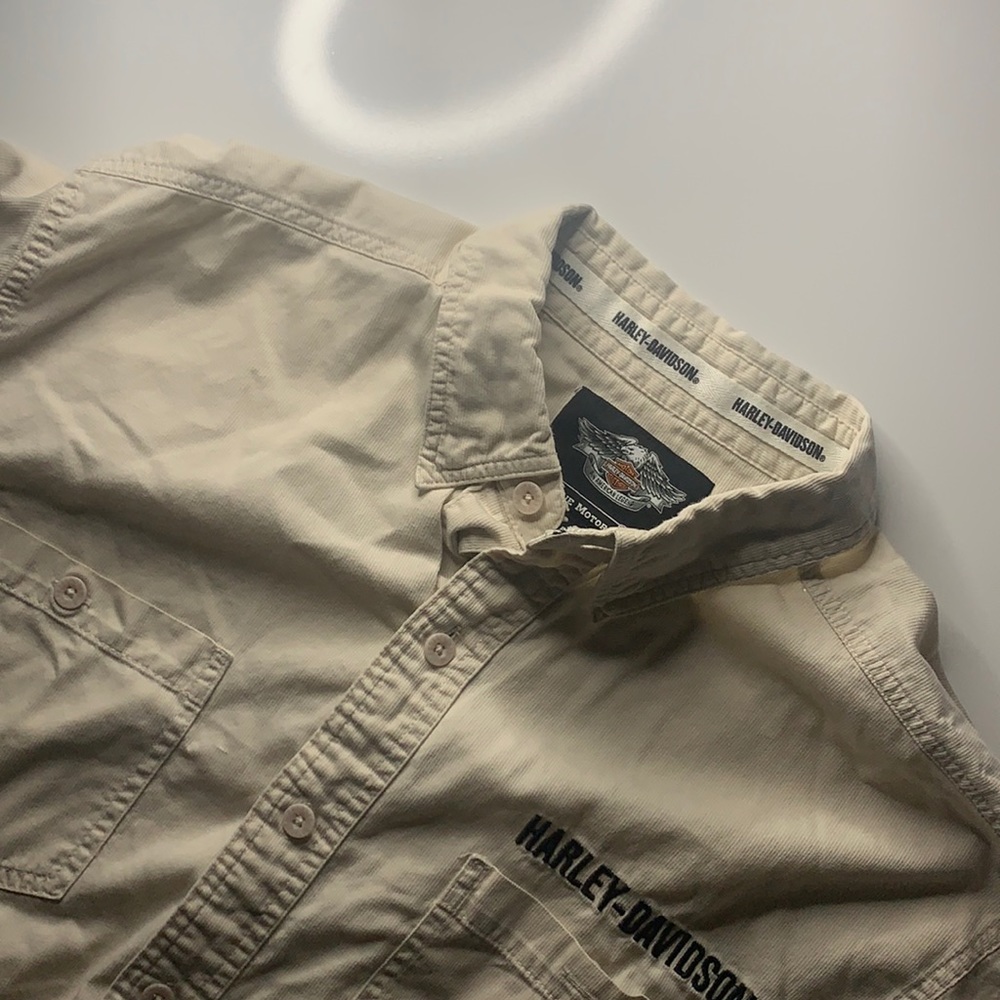 VINTAGE Men’s Large Harley-Davidson Button Down